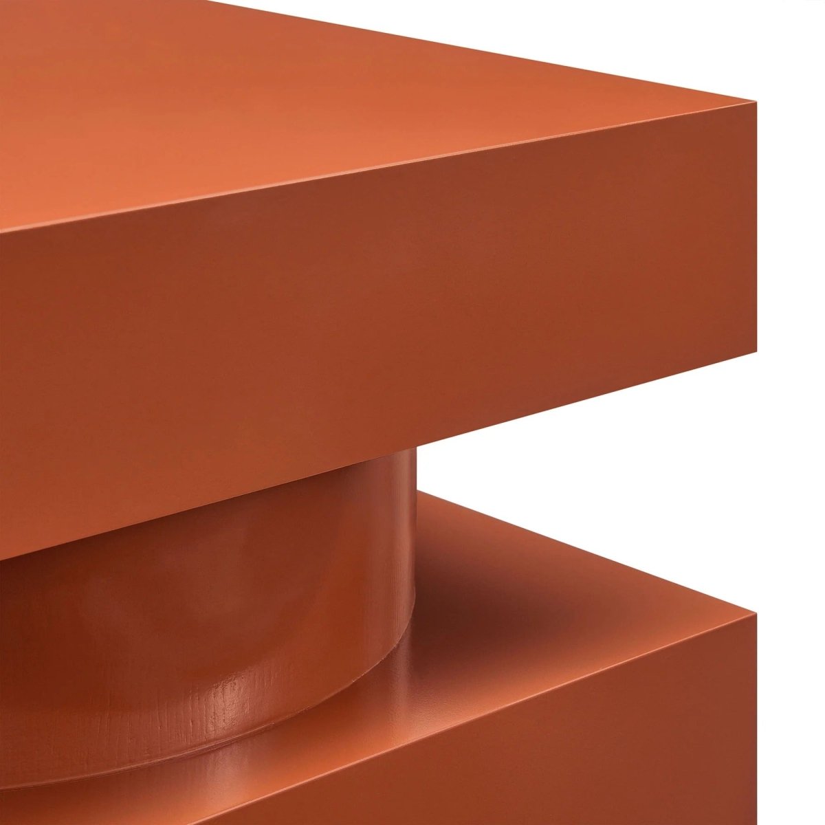 Totem Wood Side Table Stacked Design – 18 Inch Square - End & Side Tables available at Alpine Outlets in Denver