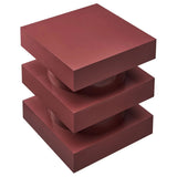 Totem Wood Side Table Stacked Design – 18 Inch Square - End & Side Tables available at Alpine Outlets in Denver