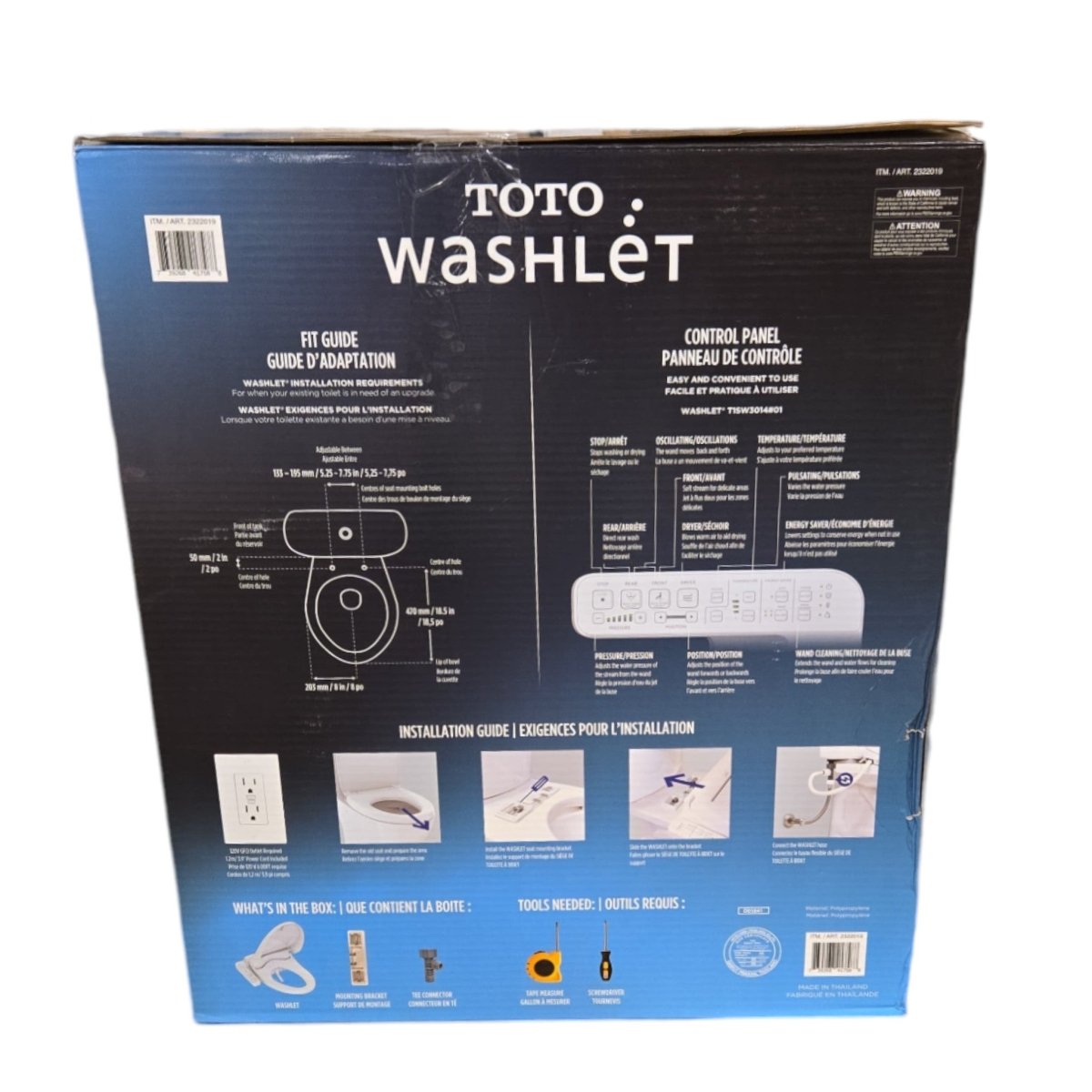 TOTO Washlet Elongated Bidet Seat - New - (ID N2843) - available at Alpine Outlets in Denver