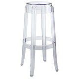Transparent Acrylic Backless Bar Stool - Stools available at Alpine Outlets in Denver