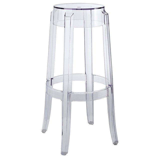 Transparent Acrylic Backless Bar Stool - Stools available at Alpine Outlets in Denver