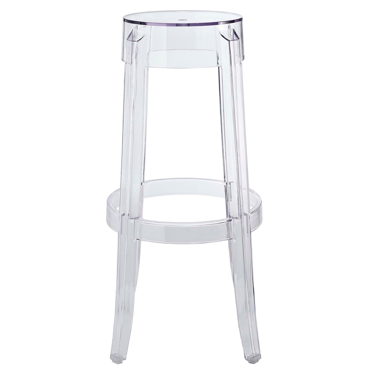 Transparent Acrylic Backless Bar Stool - Stools available at Alpine Outlets in Denver