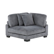 Traverse Modular Sectional Corner Chair in Gray - 🟢 Corner Chairs available at Alpine Outlets in Denver