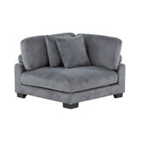 Traverse Modular Sectional Corner Chair in Gray - 🟢 Corner Chairs available at Alpine Outlets in Denver
