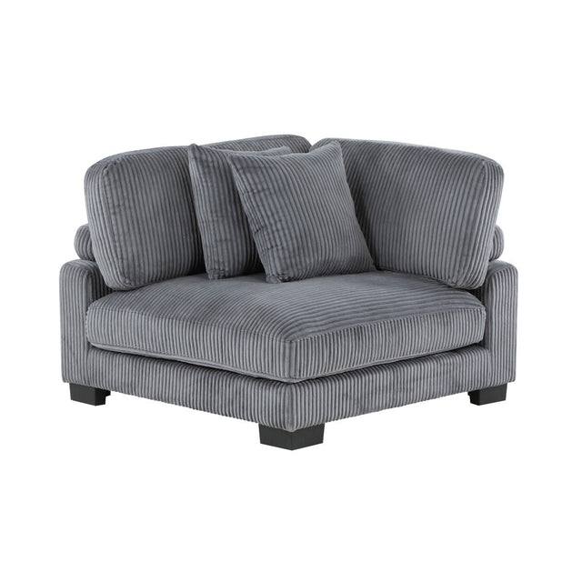 Traverse Modular Sectional Corner Chair in Gray - 🟢 Corner Chairs available at Alpine Outlets in Denver