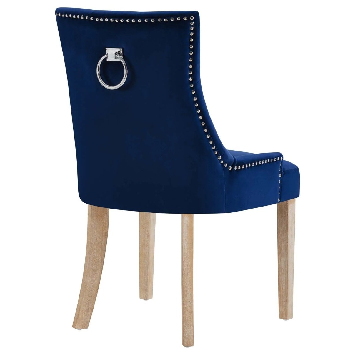 Tufted Performance Velvet Dining Chair with Nailhead Trim and Back Ring - Dining Chairs available at Alpine Outlets in Denver
