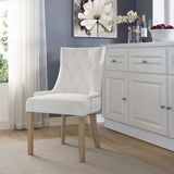 Tufted Performance Velvet Dining Chair with Nailhead Trim and Back Ring - Dining Chairs available at Alpine Outlets in Denver