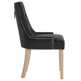 Tufted Performance Velvet Dining Chair with Nailhead Trim and Back Ring - Dining Chairs available at Alpine Outlets in Denver