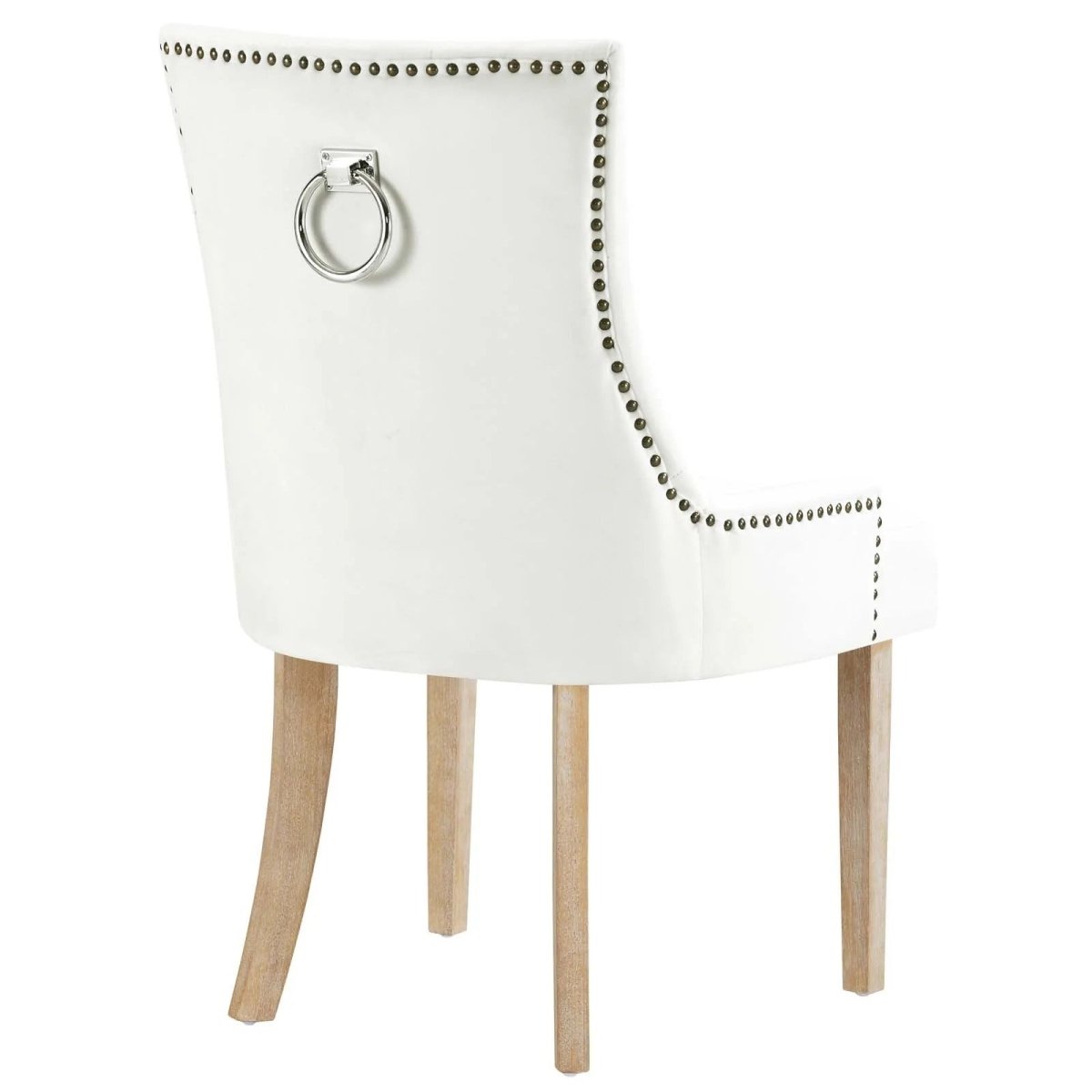 Tufted Performance Velvet Dining Chair with Nailhead Trim and Back Ring - Dining Chairs available at Alpine Outlets in Denver