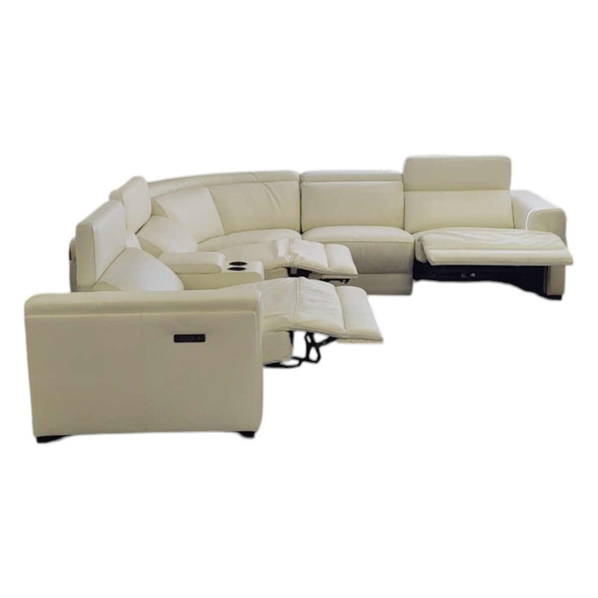 Turner Leather Power Reclining Sectional with Power Headrests (ID U785239) - Living Room Furniture available at Alpine Outlets in Denver