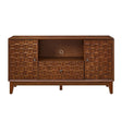 TV Stand With 3D Wood Texture - Brown - TV Stands available at Alpine Outlets in Denver