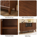 TV Stand With 3D Wood Texture - Brown - TV Stands available at Alpine Outlets in Denver