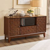 TV Stand With 3D Wood Texture - Brown - TV Stands available at Alpine Outlets in Denver