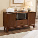TV Stand With Drawer And Cabinets - Brown - TV Stands available at Alpine Outlets in Denver