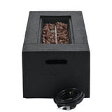 U_STYLE 2 - Piece 41.9" Propane Fire Pit Set with MGO Tank Cover Table - 🟢 Fire Pits available at Alpine Outlets in Denver