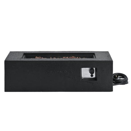 U_STYLE 2 - Piece 41.9" Propane Fire Pit Set with MGO Tank Cover Table - 🟢 Fire Pits available at Alpine Outlets in Denver
