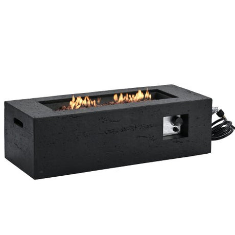 U_STYLE 2 - Piece 41.9" Propane Fire Pit Set with MGO Tank Cover Table - 🟢 Fire Pits available at Alpine Outlets in Denver