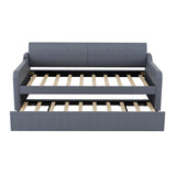 Upholstered Daybed With Trundle And USB Charging - Trundle Beds available at Alpine Outlets in Denver