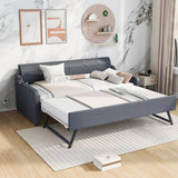 Upholstered Daybed With Trundle And USB Charging - Trundle Beds available at Alpine Outlets in Denver