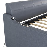 Upholstered Daybed With Trundle And USB Charging - Trundle Beds available at Alpine Outlets in Denver