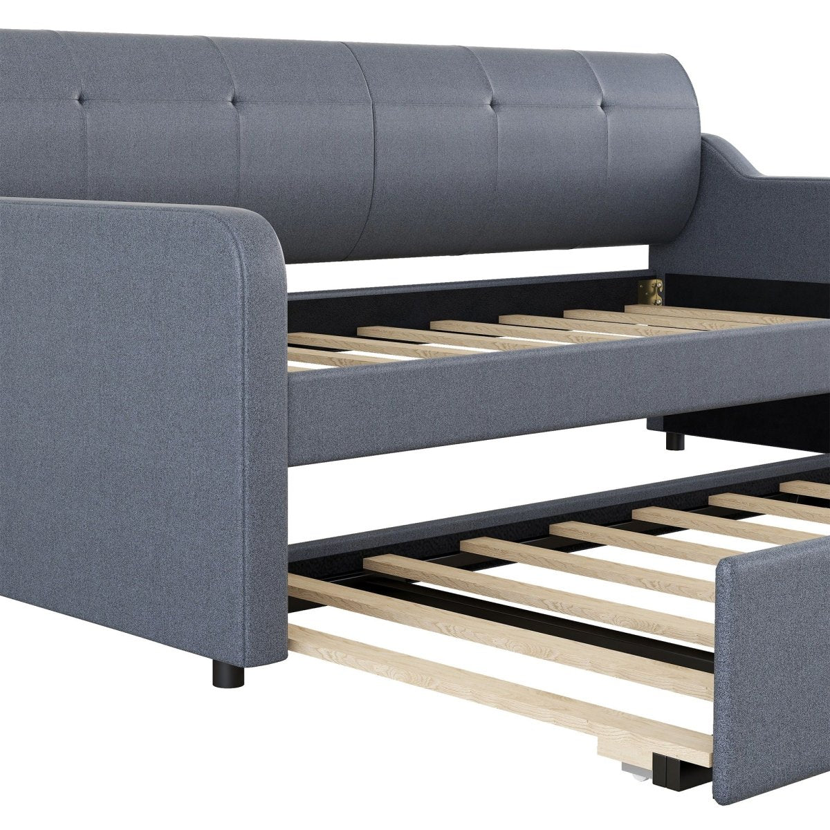 Upholstered Daybed With Trundle And USB Charging - Trundle Beds available at Alpine Outlets in Denver