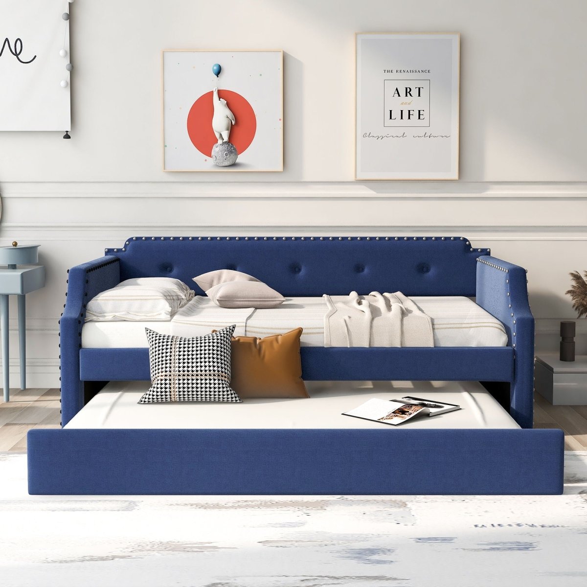Upholstered Daybed With Trundle - Trundle Beds available at Alpine Outlets in Denver