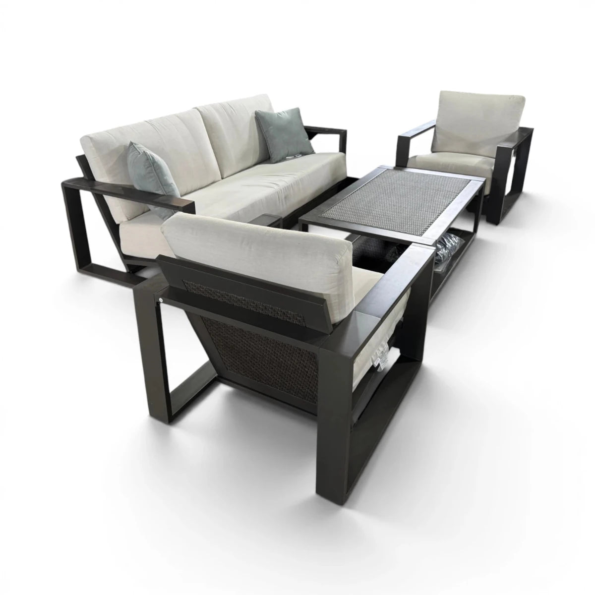 Veranda Classics Milan 4 - piece Deep Outdoor Patio Seating Set - 🟡 Outdoor Furniture Sets available at Alpine Outlets in Denver