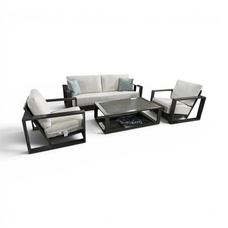 Veranda Classics Milan 4 - piece Deep Outdoor Patio Seating Set - 🟡 Outdoor Furniture Sets available at Alpine Outlets in Denver