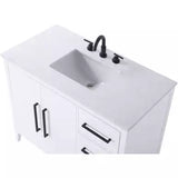 Millie 42 X 35 inch White Bathroom Vanity Cabinet