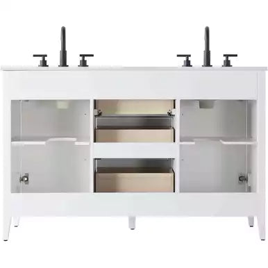 Millie 54 X 35 inch White Bathroom Vanity Cabinet