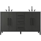 Elegant Lighting Millie 60" Free Standing Vanity Set - Mocha Brown