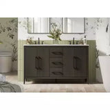 Elegant Lighting Millie 60" Free Standing Vanity Set - Mocha Brown