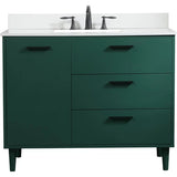 Elegant Lighting Baldwin 42" Free Standing Single Basin Vanity Set