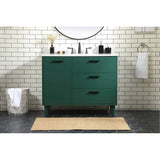 Elegant Lighting Baldwin 42" Free Standing Single Basin Vanity Set