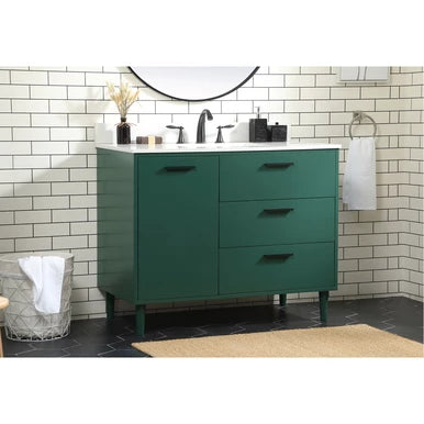 Elegant Lighting Baldwin 42" Free Standing Single Basin Vanity Set