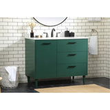 Elegant Lighting Baldwin 42" Free Standing Single Basin Vanity Set