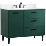 Elegant Lighting Baldwin 42" Free Standing Single Basin Vanity Set