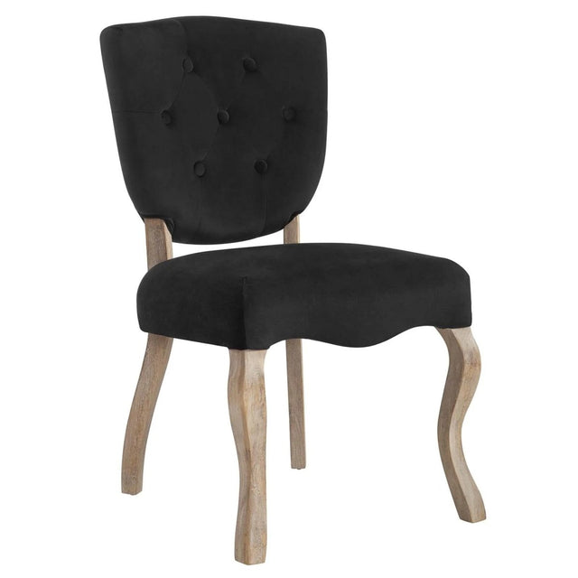 Vintage French Shield Back Performance Velvet Dining Side Chair - Dining Chairs available at Alpine Outlets in Denver