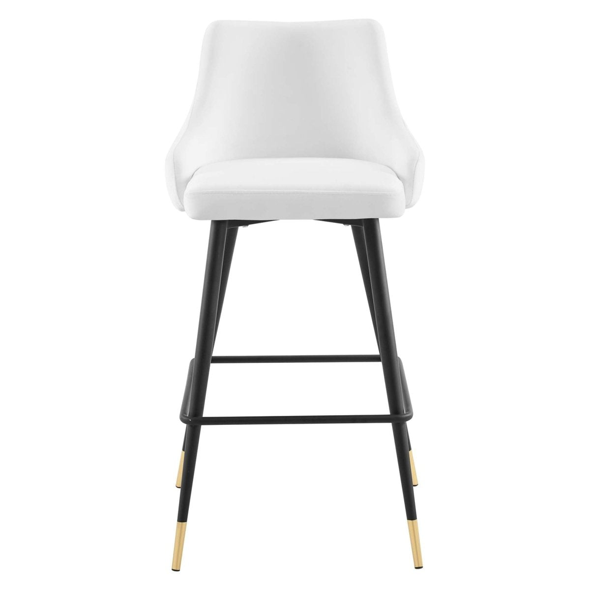 Vintage Glam Performance Velvet Bar Stool – Black and Gold 40 Inch - Stools available at Alpine Outlets in Denver