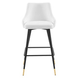 Vintage Glam Performance Velvet Bar Stool – Black and Gold 40 Inch - Stools available at Alpine Outlets in Denver