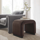 Waterfall Performance Velvet Stool – Velvet Upholstered 24 Inch - Ottomans available at Alpine Outlets in Denver