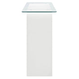 Wave Frame Glass Top Console Table – 50 Inch - Ottomans available at Alpine Outlets in Denver