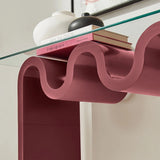 Wave Frame Glass Top Console Table – 50 Inch - Ottomans available at Alpine Outlets in Denver