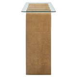 Wave Frame Glass Top Console Table – 50 Inch - Ottomans available at Alpine Outlets in Denver