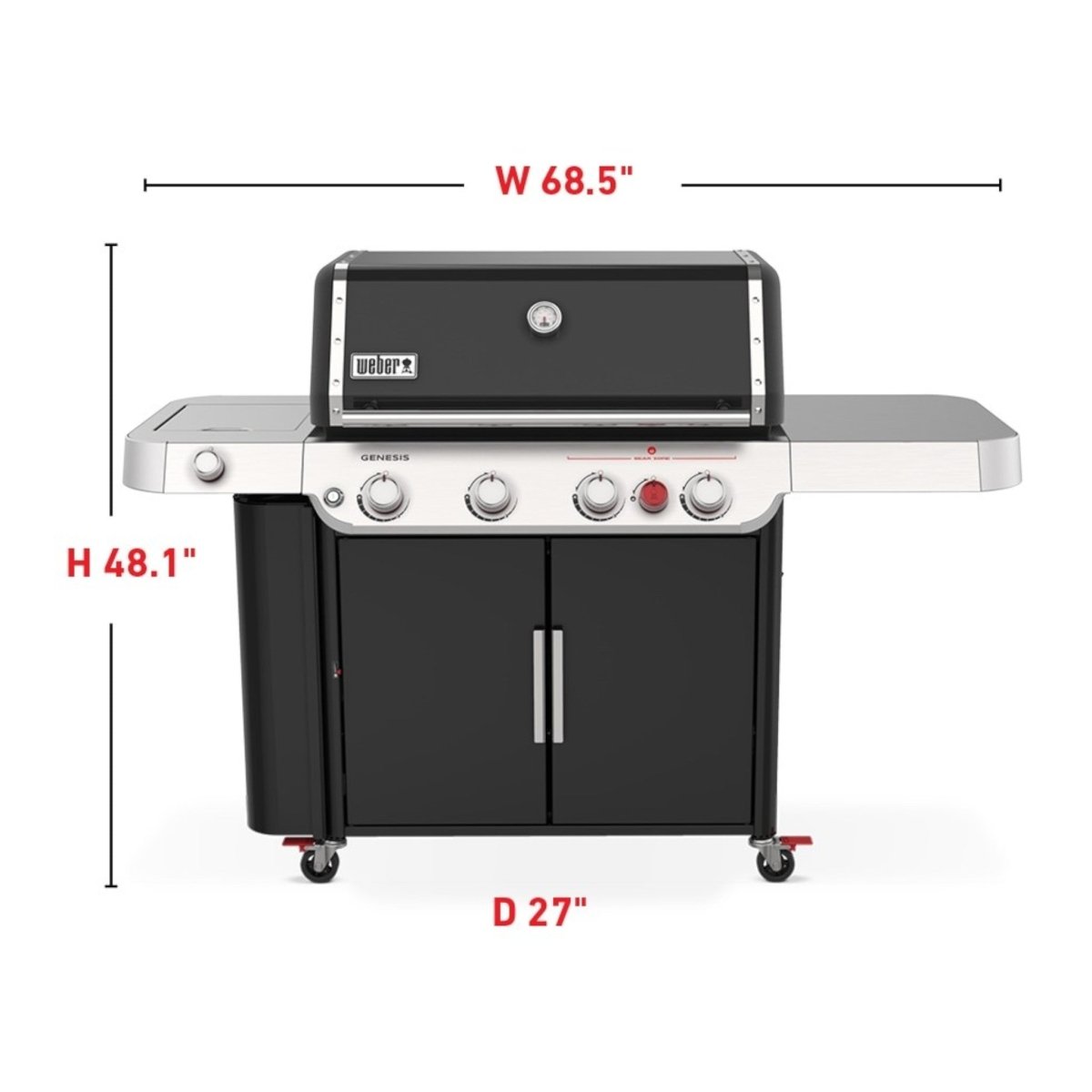 Weber Genesis E - 435 Black 4 - Burner Gas Grill - Outdoor & Camping available at Alpine Outlets in Denver