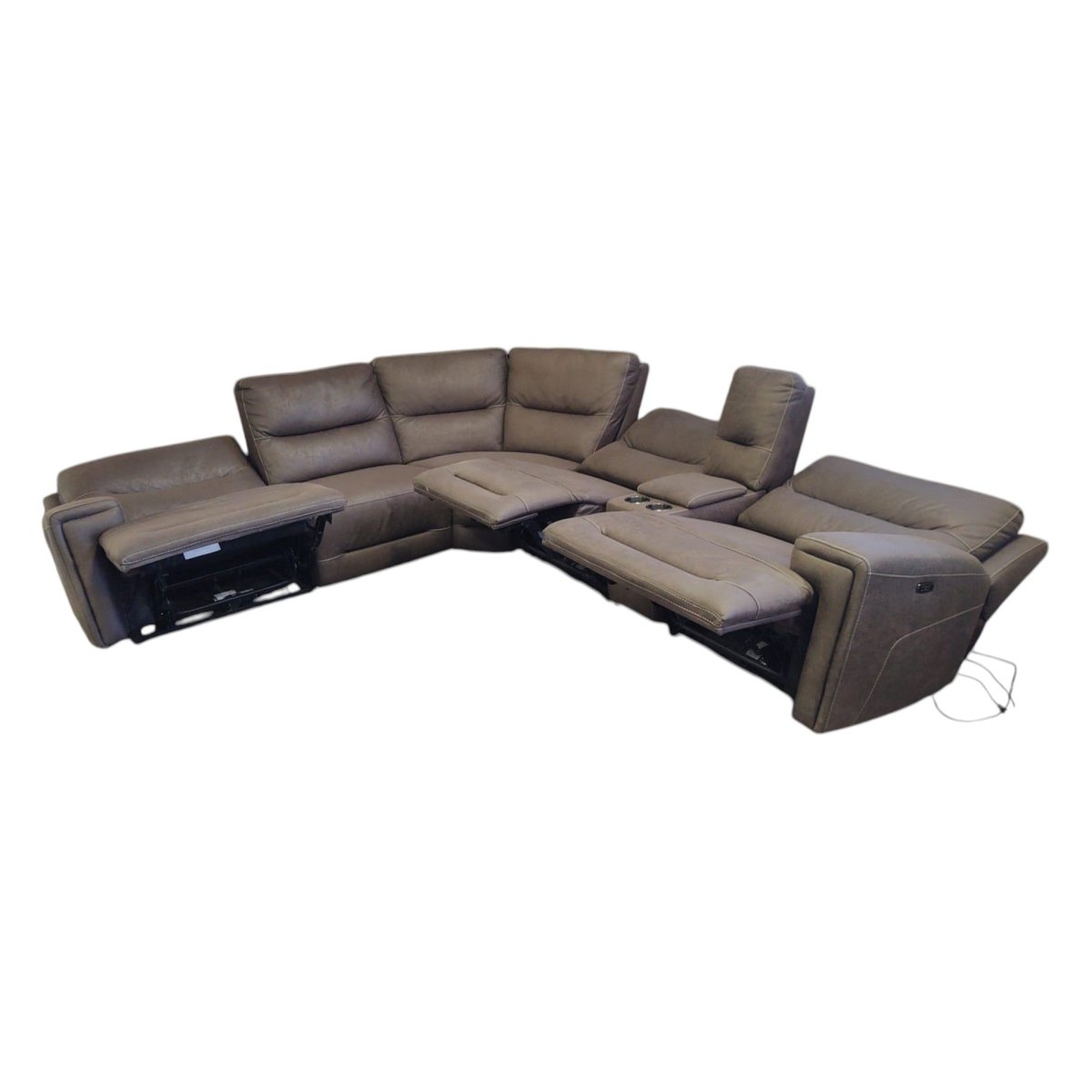 Westerly Fabric Power Reclining Sectional (ID U583729) - Furniture available at Alpine Outlets in Denver