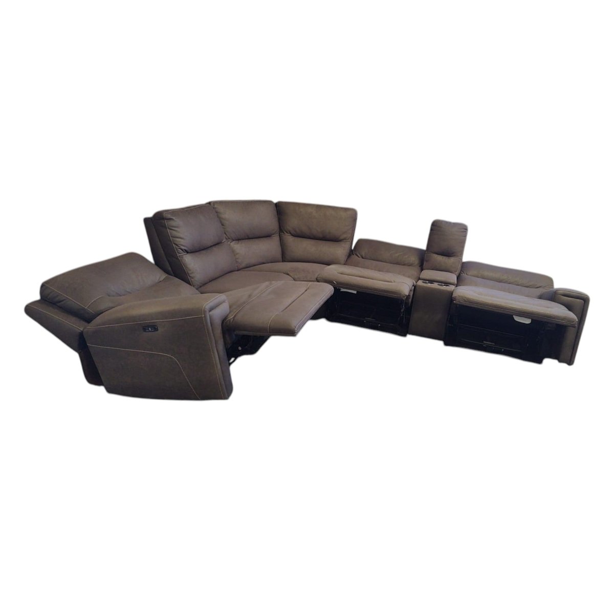 Westerly Fabric Power Reclining Sectional (ID U583729) - Furniture available at Alpine Outlets in Denver