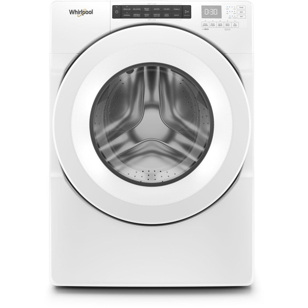 Whirlpool 4.3 cu. ft. White Closet Depth Stackable Front Load Washing Machine with Single Dose Dispenser