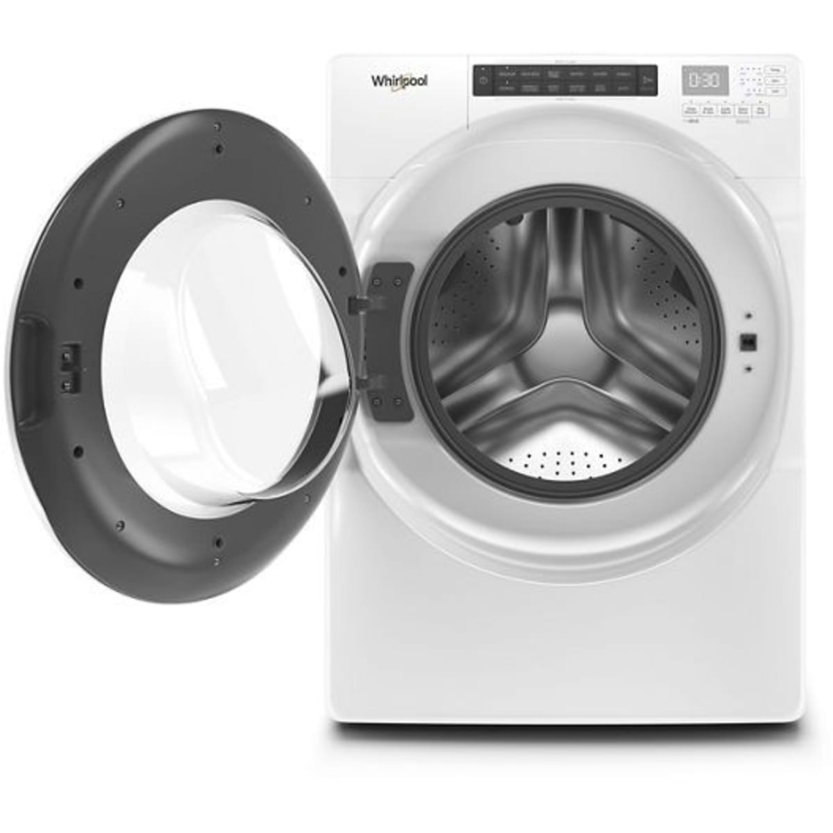 Whirlpool 4.3 cu. ft. White Closet Depth Stackable Front Load Washing Machine with Single Dose Dispenser