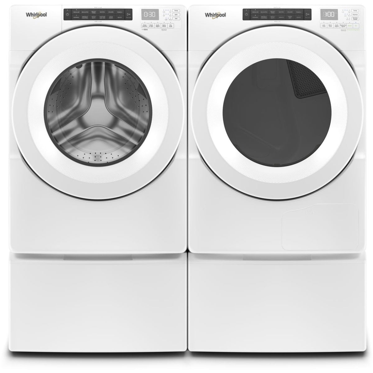 Whirlpool 4.3 cu. ft. White Closet Depth Stackable Front Load Washing Machine with Single Dose Dispenser